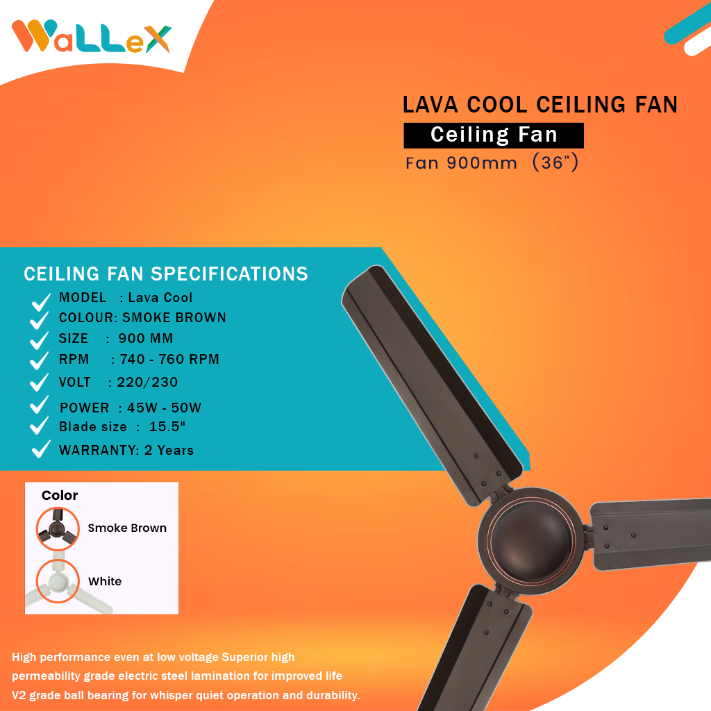 Shop Wallex Lava Cool Ceiling Fan