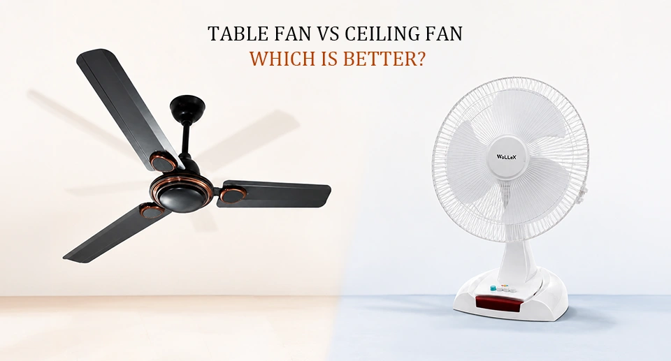 Ceiling Fan vs Table Fan